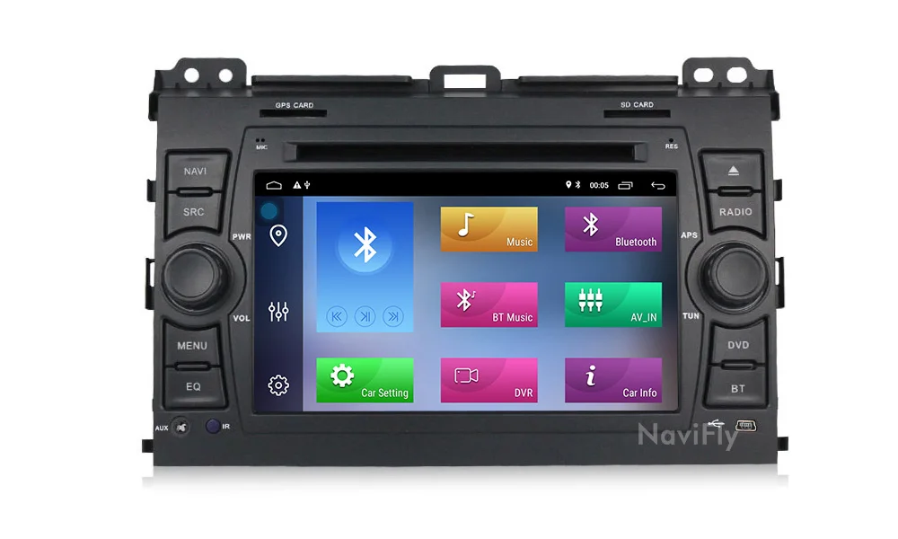 Flash Deal 2din 2+32G Android 9.1 Car dvd radio aduio player GPS Navigation for Toyota Land Cruiser Prado 120 2003-2009 WIFI RDS FM USB SD 12