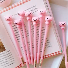 Новое поступление Kawaii розовая гелевая ручка для свиньи 0,5 мм черная игла для чернил наконечник милые ручки рекламные канцелярский школьный офисный принадлежности