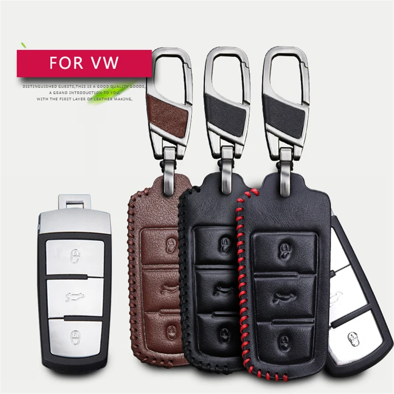 Buy 2018 New Genuine Leather Car Key Case Cover For