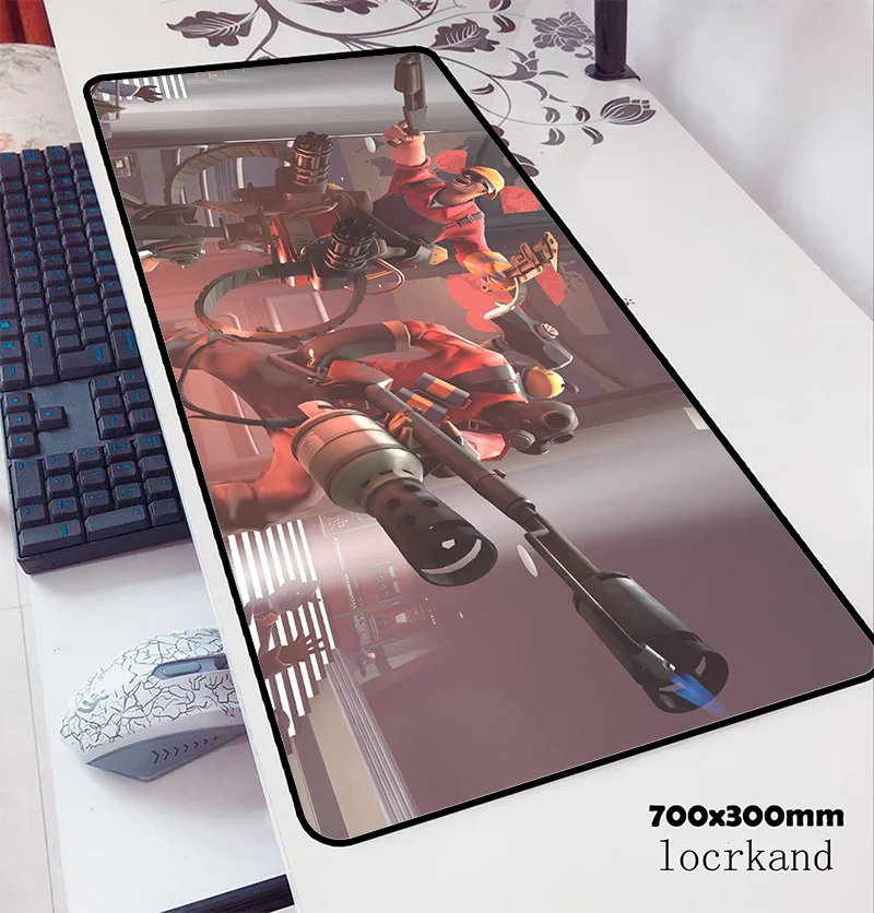 Игровой коврик для мыши team fortress 2 70x30 см игровой офиса на день рождения блокнот