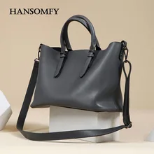 Hansomfy cuero marca grandes totalizadores de las mujeres bolsos de moda 2017 nuevo señora Casual 2 Unids Sistemas Del Bolso de la Mujer Retro Del Mensajero Del Hombro bolsas