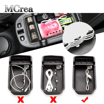

MCrea Auto Car Anti Slip Mat Organizer Interior For Jeep Compass 2017 2018 Central Armrest Storage Box Phone Holder Accessories