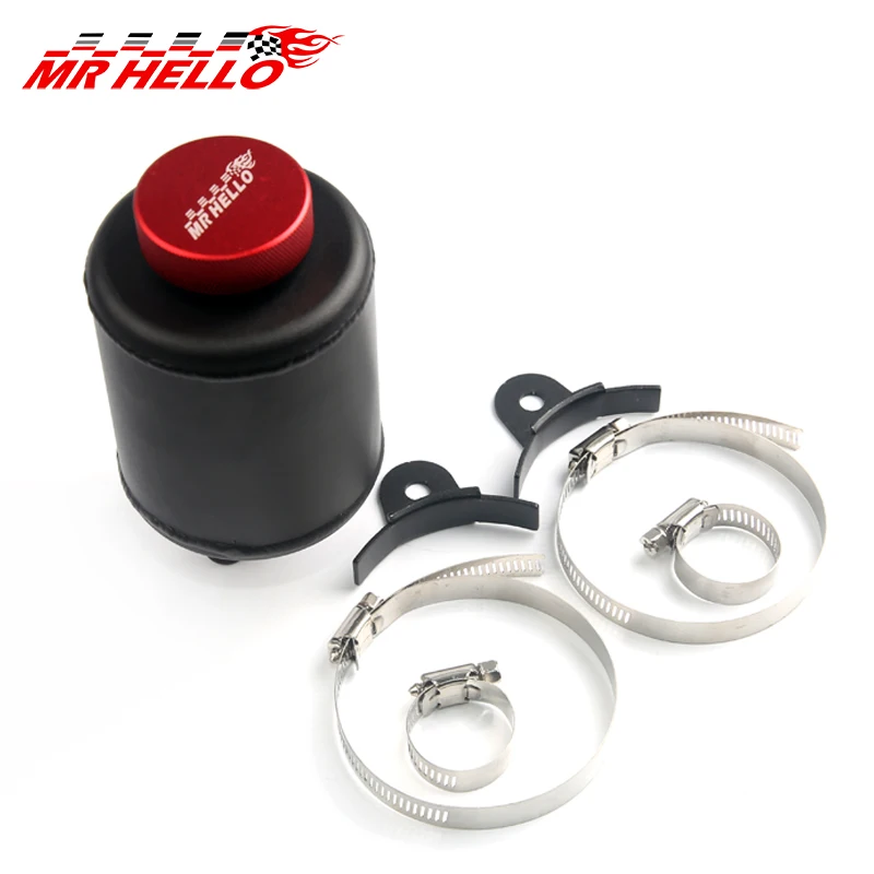 Blcak Jdm алюминиевые гонки гидроусилитель руля жидкость резервуар зажимы MR oil
