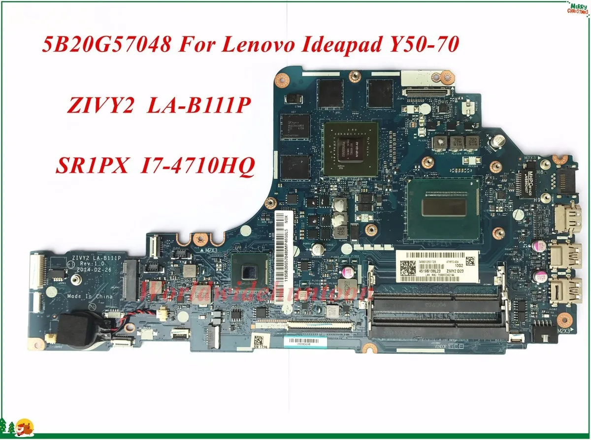 5B20G57048 For Lenovo Ideapad Y50 70 Laptop Motherboard