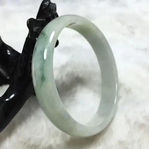 

free shipping 1092 Certified Grade "A" Natural Green Jadeite Jade Gems Bangle Bracelet