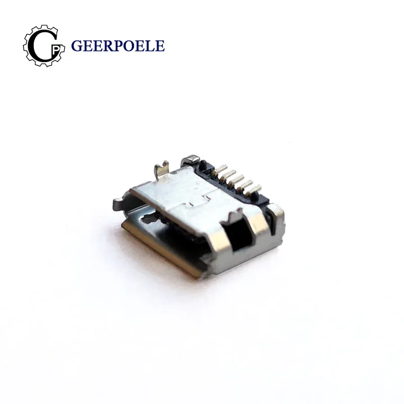 30 шт./лот 5 Pin Type B DIP Micro USB плоский разъем порт для Samsung Huawei|Соединители| |