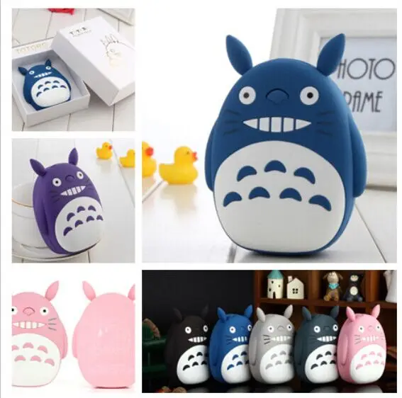 

Totoro Power Bank 18650 Carton 12000mAh Portable Charger Powerbank USB External Battery Backup Battery for phone 5 6 7 8 s Plus