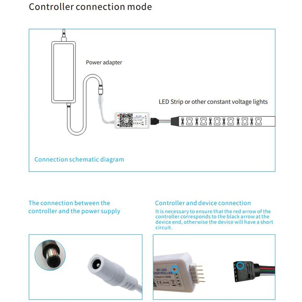 DC 12 В 24 В RGB/RGBW/RGBWW светодиодный контроллер Bluetooth RGB контроллер Magic Home мини RGB светодиодный контроллер для светодиодной полосы беспроводной