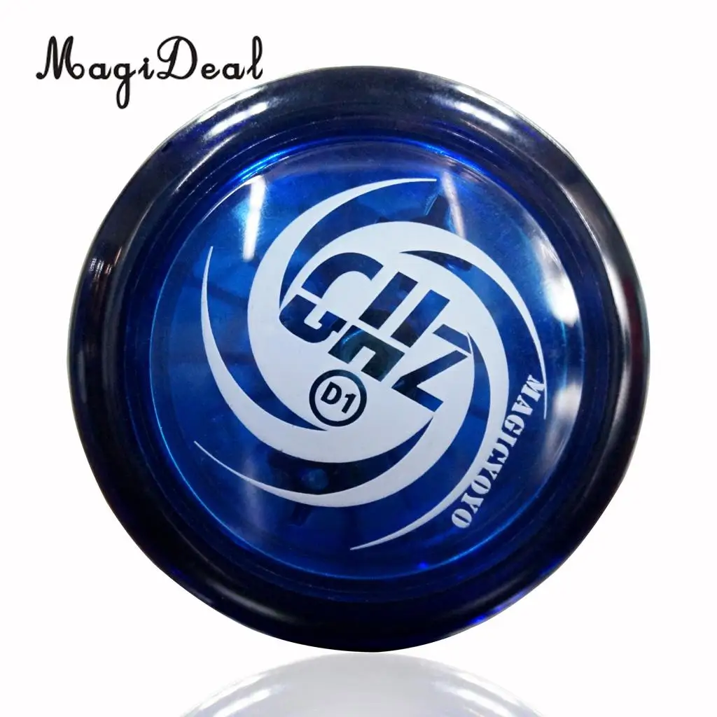 Plastic D1 Spin Ball Professional YoYo Size E Bearing with String for Kids Children Adult Classic Toy Green