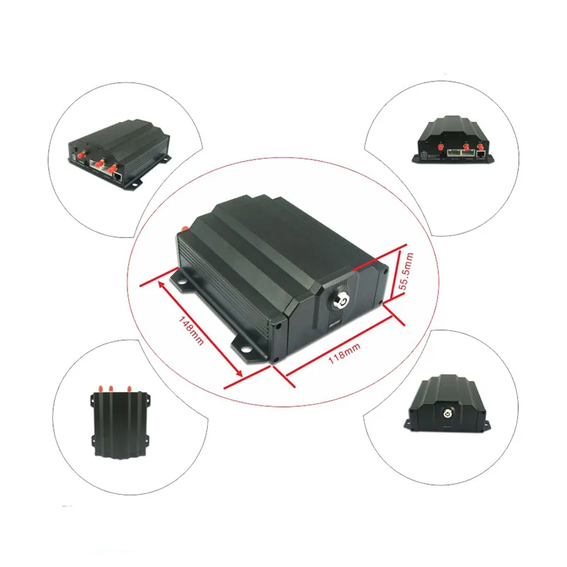  Bajo consumo de energía 8CH autobús escolar hdd dvr WIFI gps de seguimiento de vehículos sistema H8