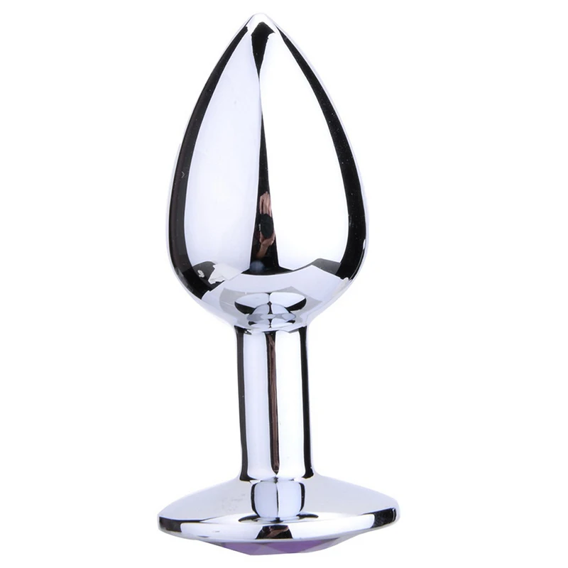 3 Size Multicolor Metal Anal Sex Toys For Women & Men, Anal Butt Plugs & Crystal Jewelry, Booty Beads,Anal Tube, Sex Products (2)
