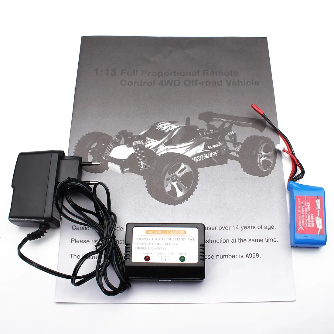 Радиоуправляемый автомобиль WLtoys A959 2 4G 1/18 масштабе дистанционное управление