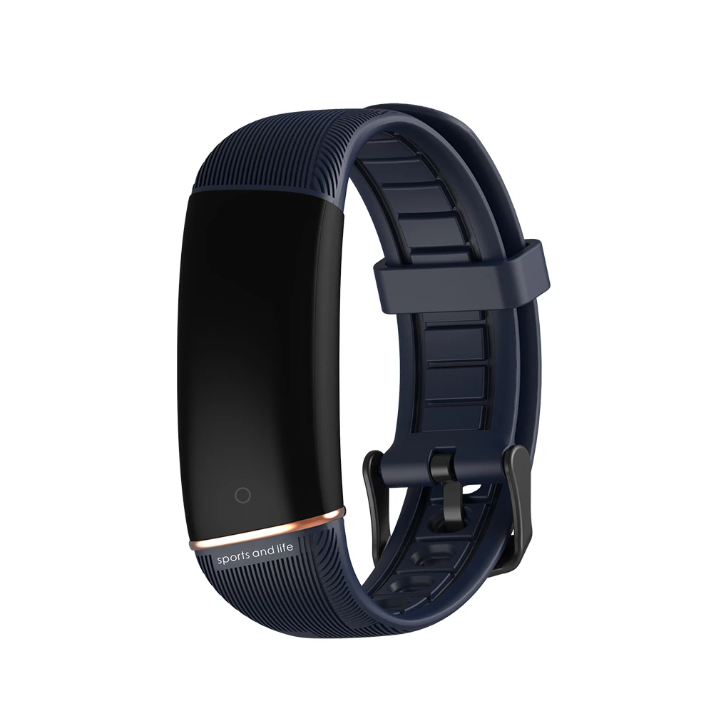 Jelly Comb мужской спортивный умный Браслет фитнес-трекер монитор сердечного ритма Смарт-Браслет Водонепроницаемый IP67 Smartband женские часы для iOS - Цвет: Синий