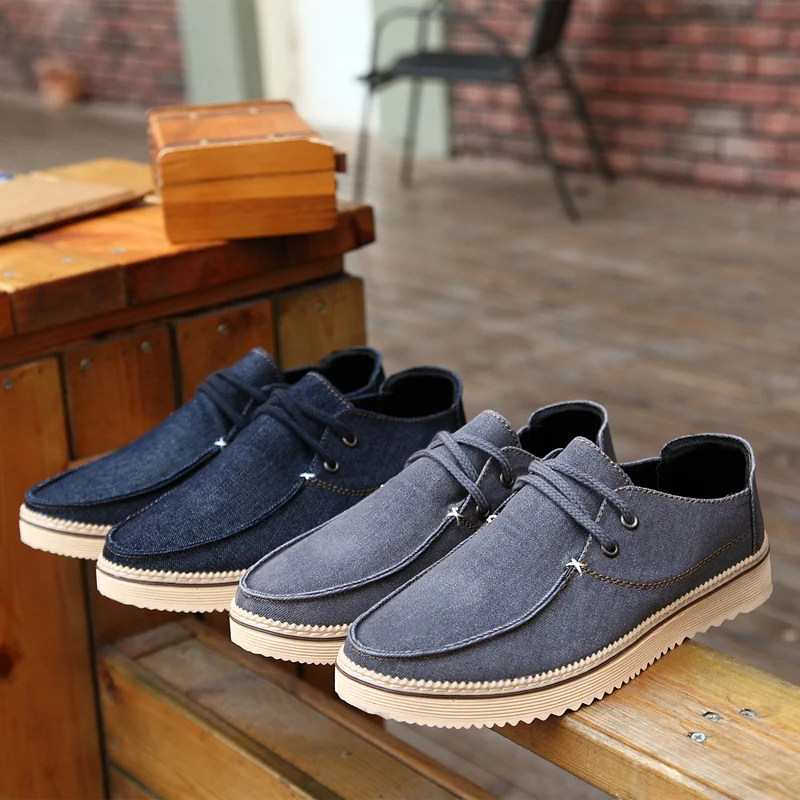denim men casual shoes luxury brand espadrilles summer spring fashion sneakers  comfortable driving footwear canvas moccasins (9)