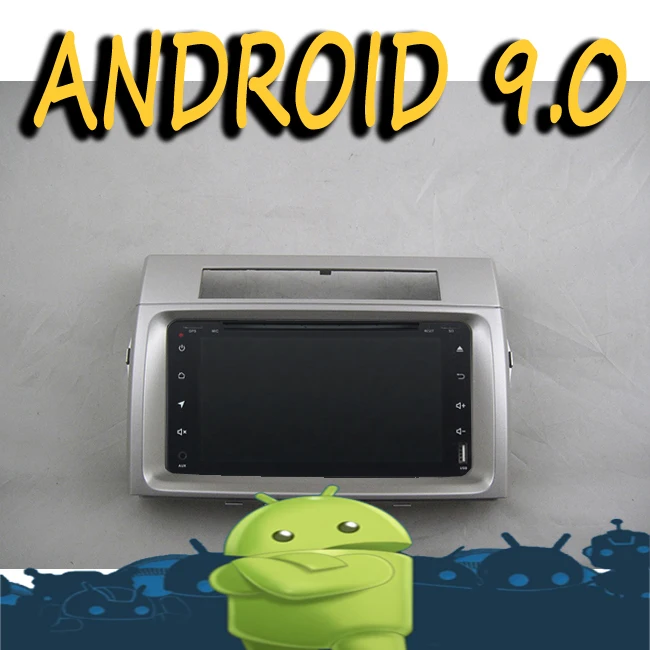 

Android 9.0 radio tape recorder 8-core car multimedia GPS Navigation for TOYOTA VERSO 2006 HD DVD video player + frame