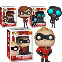 FUNKO Поп аниме Incredibles2 модель мальчик игрушки мистер Супер Джек фиолетовый ELASTIGIRL тире ПВХ экшн-фигурка из фильма детские игрушки