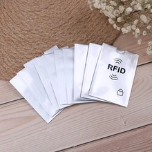 10 шт. анти rfid кошелек блокирующий считыватель держатель для