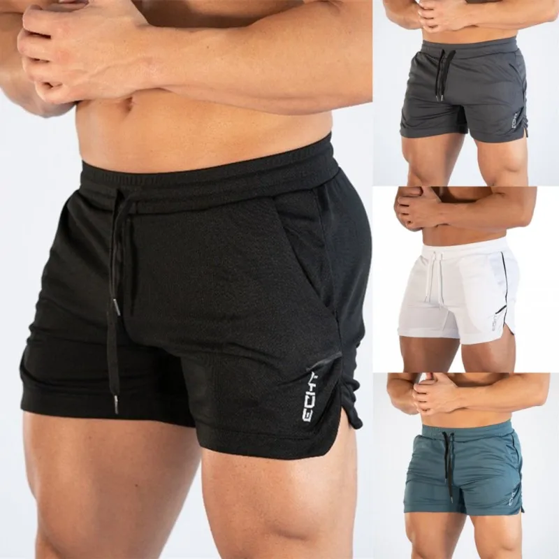 

2019 Summer mens shorts Jogger Fitness fashion Casual gyms Joggers workout Bodybuilding Breathable quick-drying Beach shorts