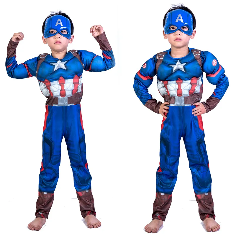 

Children's Day American Captain's Dress Costume Cosplay Avenger Alliance American Captain's Costume Show Suit