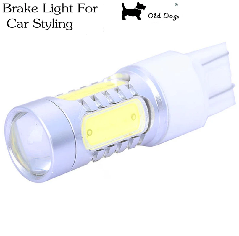 1 пара 7443 7440 WY21W W21 T20 7 5 W COB LED 360 освещение автомобиля Поворотный Одноместный