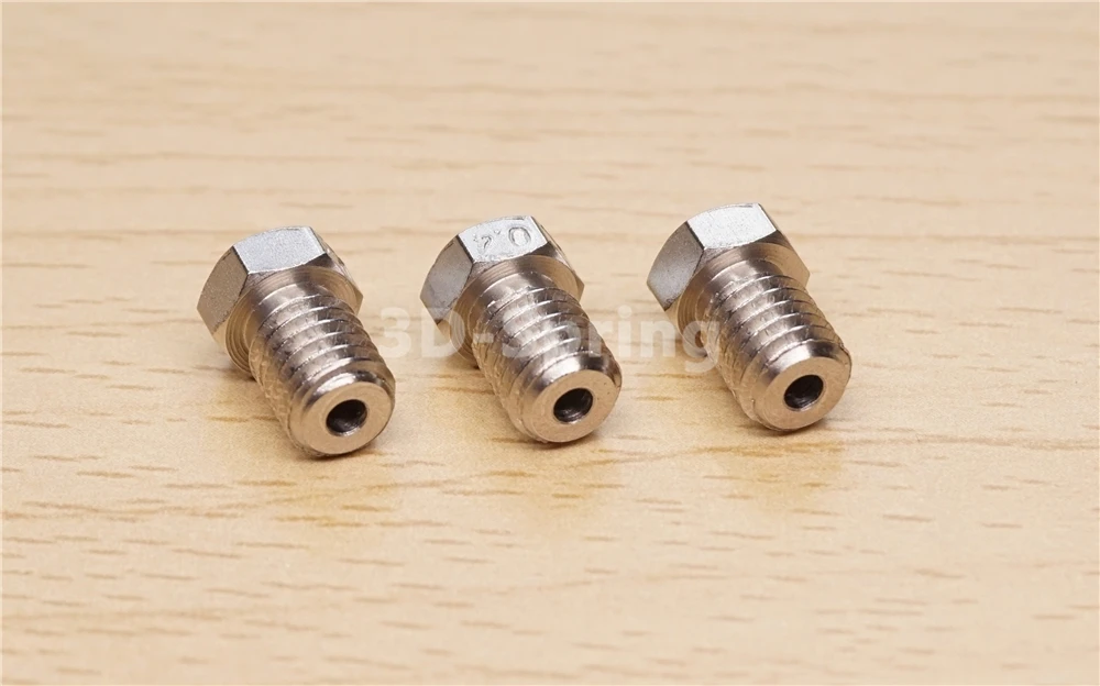 Сопло V5 V6 из нержавеющей стали 0 25 мм 4 6 8 1 для E3D j головки экструдера Hotend M6 нить 3D