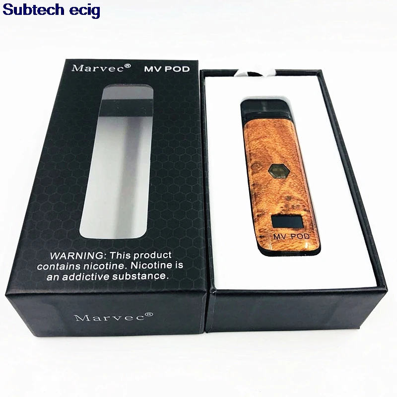 Новая продукция Marvec перезаряжаемый вейп MV POD Kit 2 мл 400 мАч электронная сигарета OLED
