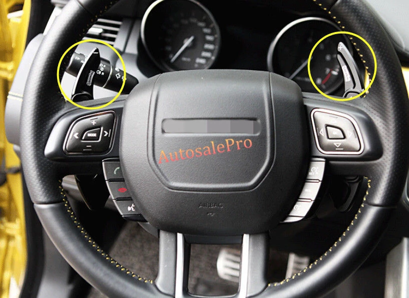 

Aluminum Alloy black Steering Wheel Paddle Shift Extension For Land Rover Range Rover Sport 2011-15