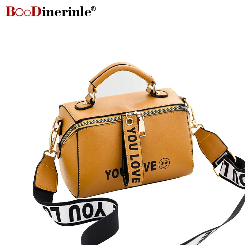 Boodinerinle Lettre green coffee Pack Casual Diagonale red black Nouveau Doux Large Oreiller pink Pu Yellow À Sac Bande De Visage Mode 2018 Femmes Bandoulière Épaule Brq7EwnZRB