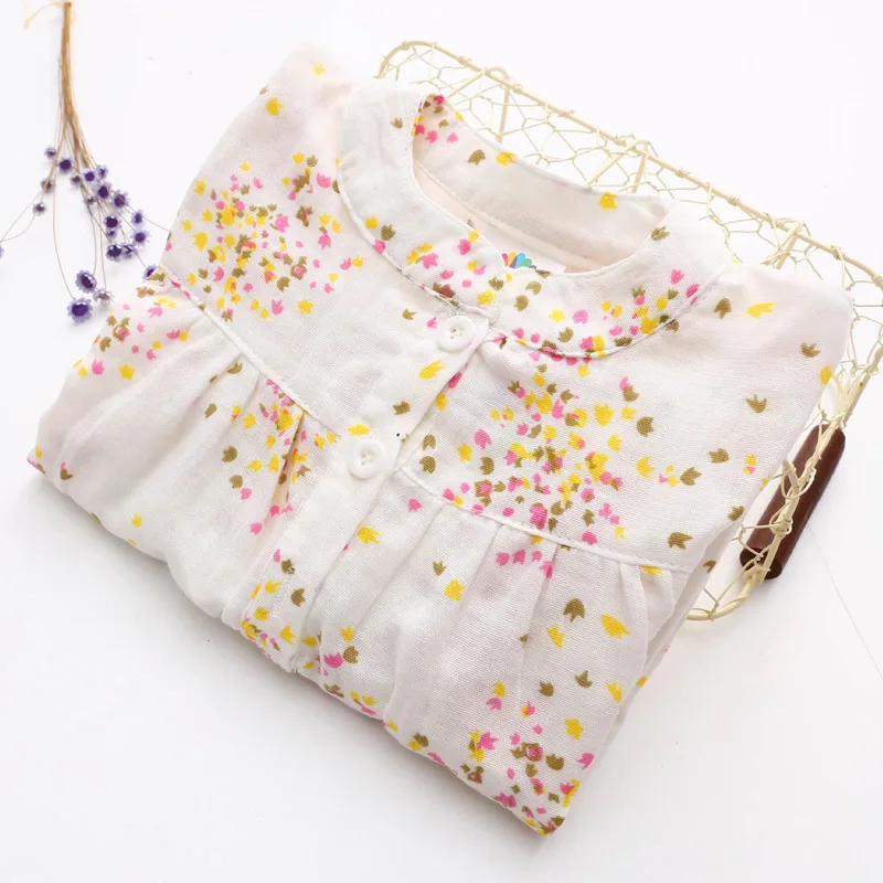 2017 Spring New Arrival Baby Girls Floral Blouses Girls Long Sleeve