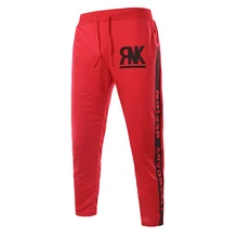 Для мужчин; повседневный, с буквенной надписью брюки сплошной повседневные штаны