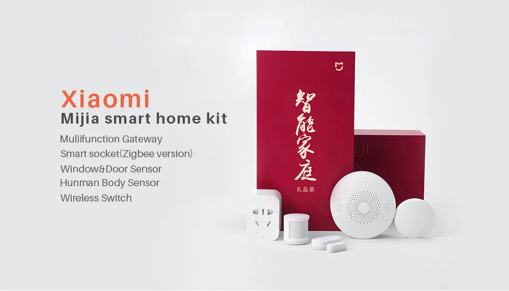 Xiaomi Mijia умный дом Комплект ZigBee Многофункциональный шлюз 2 окна датчик двери s датчик тела беспроводной переключатель 5 в 1 комплекты безопасности