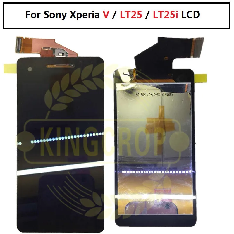 

Black Color For Sony Xperia V LT25 LT25i LCD Display Touch Screen Digitize Assembly Replacement Parts