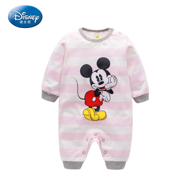 Disney 2017 для новорожденных комбинезон девочек и мальчиков мультфильм милые