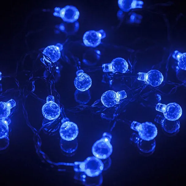 100% Бренд новый Высокое качество 6 5 м 30LED Солнечный светящийся хрустальный шар