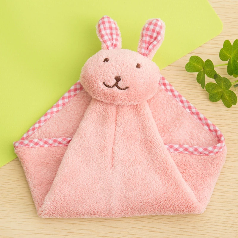 Кролик заяц Кролик из микрофибры стекло блюдо Beatch полотенце для рук быстросохнущие аксессуары для уборки кухня дома ванная висячая Ванна - Цвет: Pink