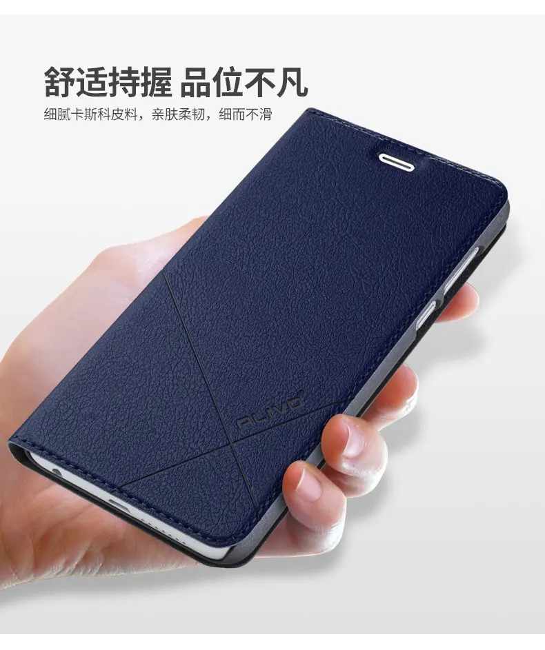 

huawei honor 8 lite Case PU Leather Business Series Flip Cover For huawei honor 8 lite Brand alivo flip case cover #0918