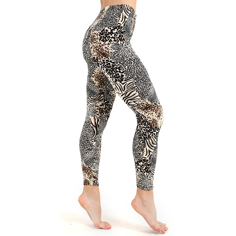 

Printing Leggings Women Sexy Fitness Workout Activewear Push Up Pants Elastic Female Breathable High Waist Slim Pants