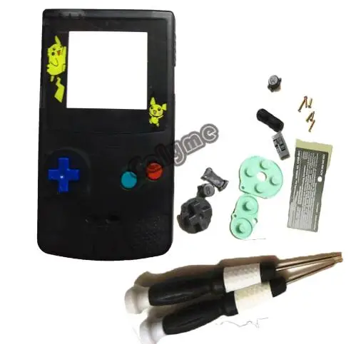 7 цветов карманная версия пластиковый корпус DIY Кнопка оболочки заменить для Gameboy цвет GBO DMG игровая консоль мальчик цветной чехол - Цвет: Небесно-голубой