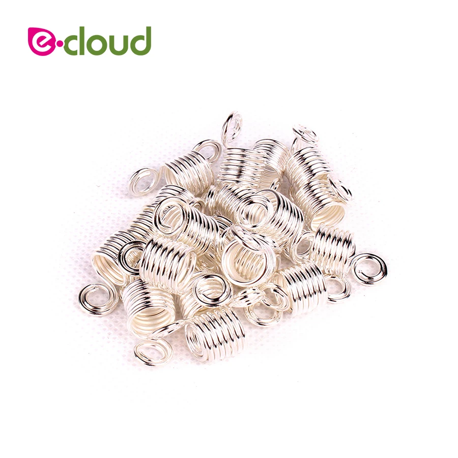 20Pcs/Lot Hair Accessory Cuff Clips for Braids Hair Extension Mixed Color Hair Beads Dreadlock Hair Rings Stretch Spiral Shape 20Pcs/Lot Hair Accessory Cuff Clips for Braids Hair Extension Mixed Color Hair Beads Dreadlock Hair Rings Stretch Spiral Shape