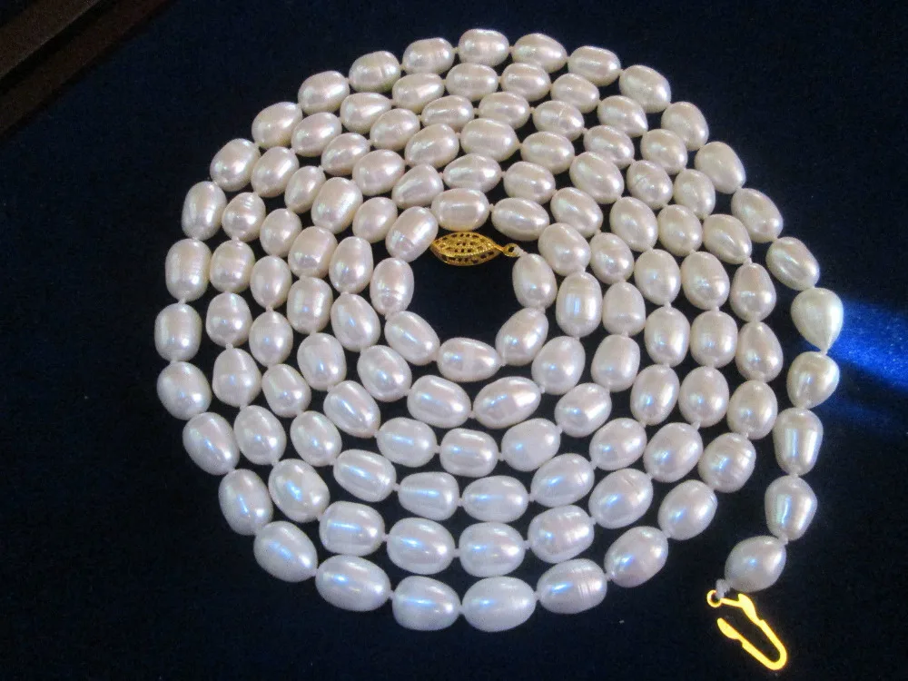 

Free Shipping >> New hot NEW AAA 8-10MM SOUTH SEA PERFECT ROUND WHITE PEARL NECKLACE 14K 50