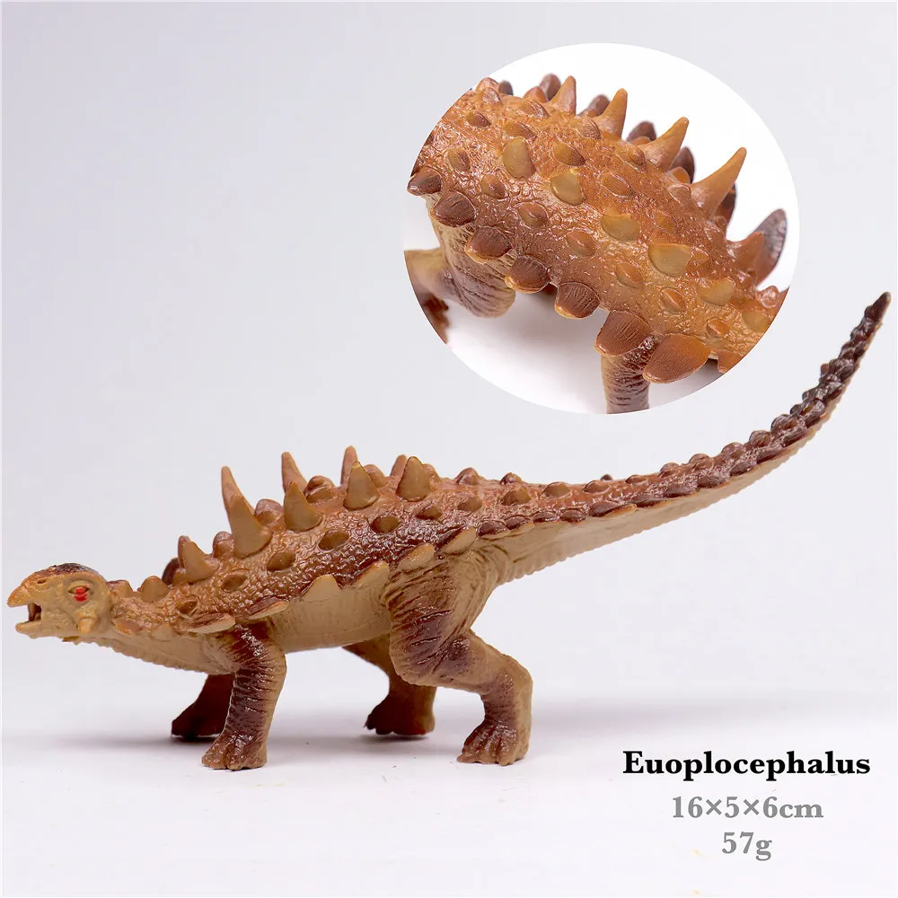 Парк Юрского периода, игрушечные модели динозавров для детей, игрушечный дракон, набор для мальчиков, велоцираптор, фигурка животного, фигурка, один предмет, домашний декор - Цвет: Euoplocephalus
