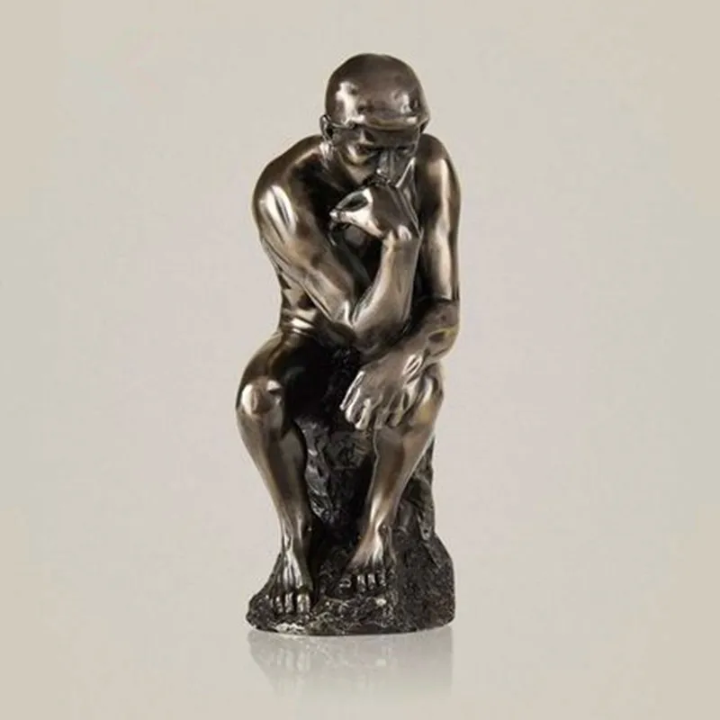 

The Thinker Bust Statue Le Poete Resin Craftwork Office Hotel Clubhouse Living Room Decoration Gift L2573