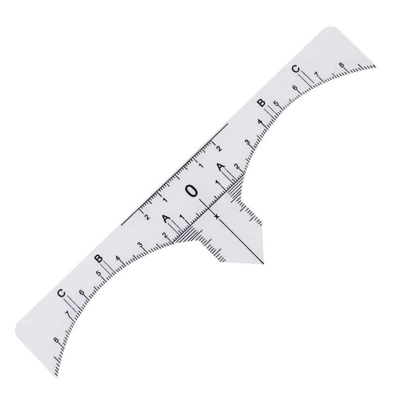 

10pcs/Set Reusable Semi Permanent Eyebrow Ruler Eye Brow Measure Tool Eyebrow Guide Ruler Microblading Stencil Makeup Tools