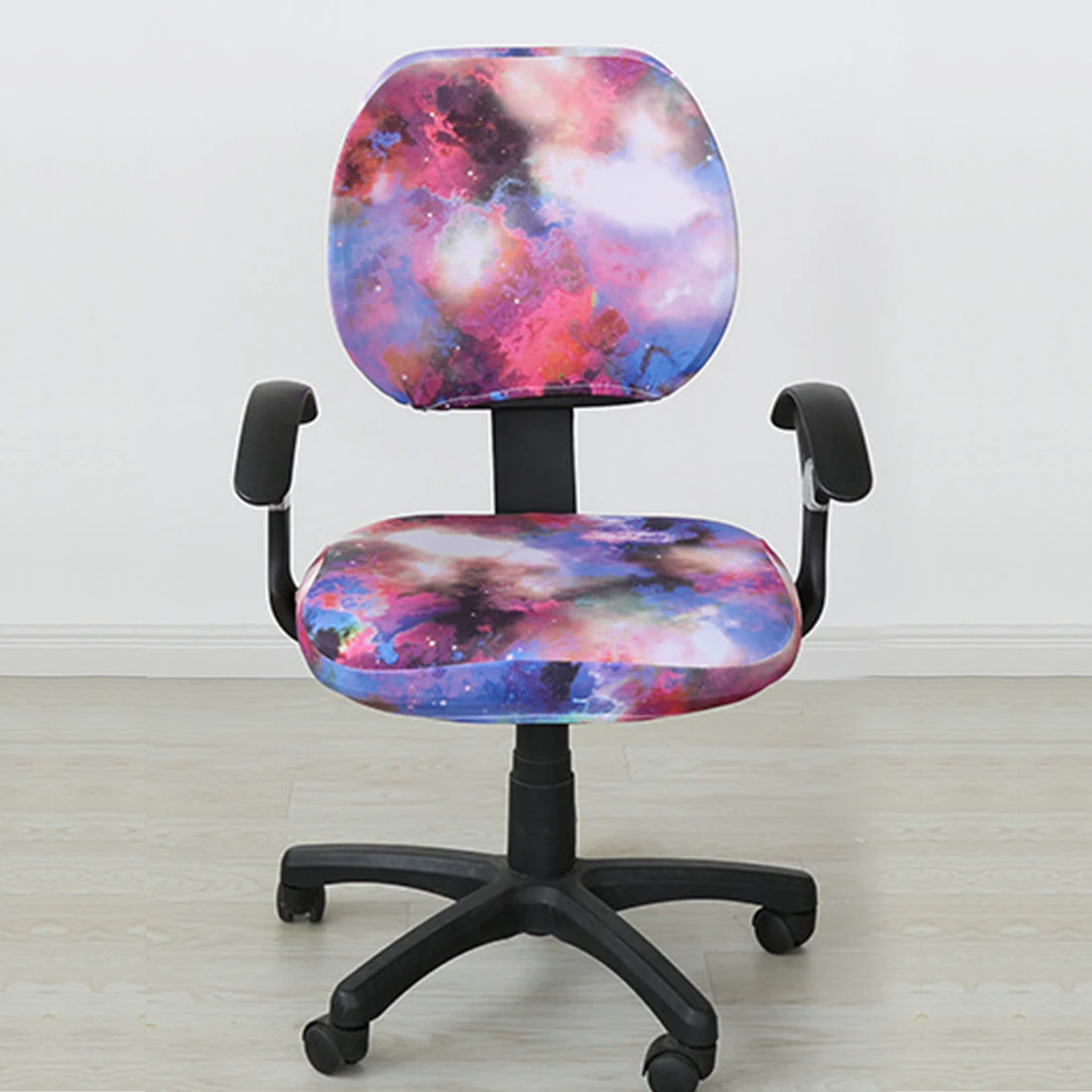 Эластичные чехлы для мебели из спандекса для компьютерных стульев, офисное кресло, игровое кресло без подлокотника - Цвет: 2