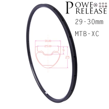

Powerelease super light 315 g 29er 30mm hookless boost carbon mountain bike wheel MTB 29-30 mountain xc 30 cross-country wheels