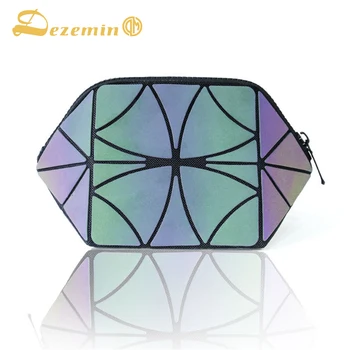 

DEZEMIN Luminous Foldable Cosmetic Bag Makeup Pouch Color Vary with Light Zipper Pouch