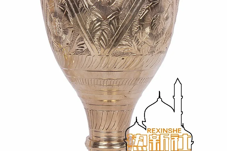 Импортированный из Индии Медный Бронзовый ручной резная ваза особенности подарки предметы интерьера Медная Ваза Для Цветов