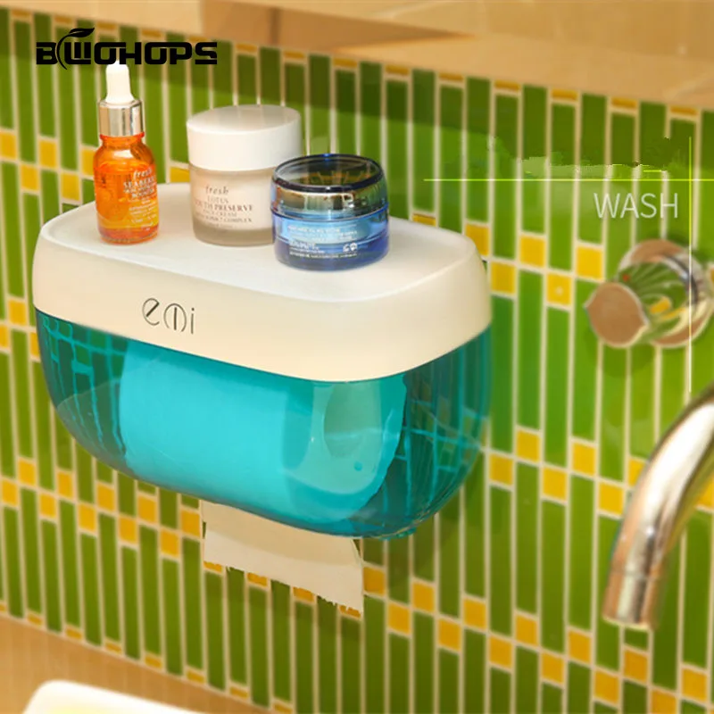 

Free Drilling Wall-mounted Bathroom Tissue Dispenser Car Napkin holder Bathroom Tissue Box Paper Tray Roll Waterproof Toilet