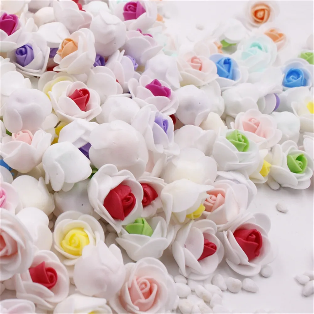 

30pcs/lot Mini PE Foam Rose Flower Head Artificial Rose Flowers Handmade DIY Wedding Home Decoration Festive & Party Supplies