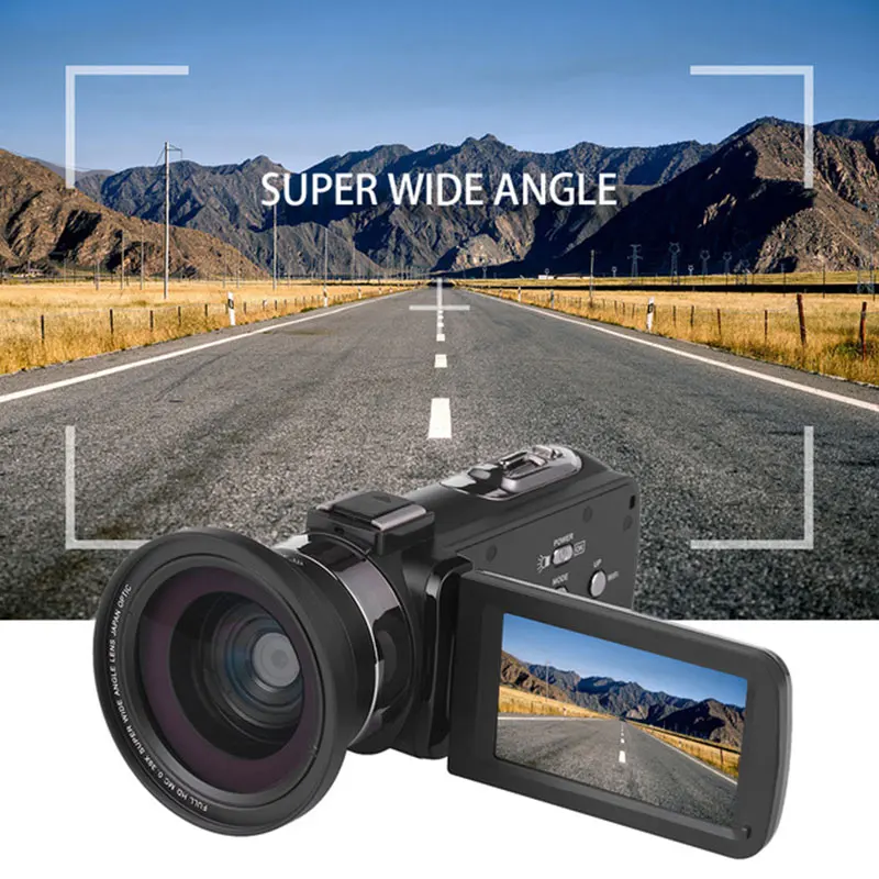 Новинка 2019 Цифровая видеокамера Ultra HD 4K WiFi 3 0 дюймов IPS сенсорный экран 30MP 16X зум +